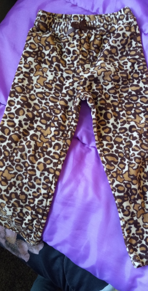 3T girls Leopard print Arizona sweatpants